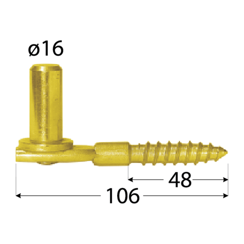 Držák čepu 16/106mm