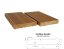 Prkno terasové a bazénové, zadní rýhování AntiSlip 26 x 140 mm - THERMOWOOD - Délka: 3000 mm