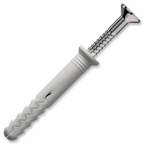 Hmoždinka natloukací 6x45 mm, zápustná hlava