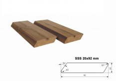 Obkladový profil SSS 20 x 92 mm - THERMOWOOD