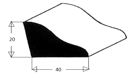 Podlahová lišta č.076 - 40 mm x 20 mm, smrková, ŠS4020C
