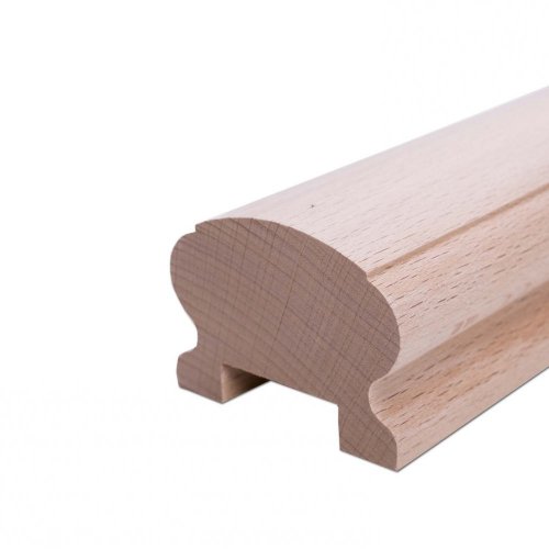Dřevěné madlo HL61 - 60 x 45 mm, buk cinkovaný - Délka madla: 3m