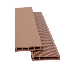 Terasový profil UNVOC 23 x 146 x 4000 mm HNĚDÁ - jemné rýhovaní/hladká