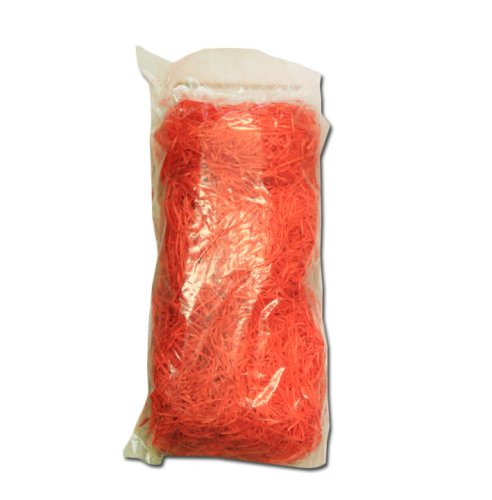 Dekorační dřevitá vlna - oranžová, 100 g