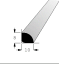 Rohová lišta č.363 - 10 mm x 8 mm x 2,40 m, vnitřní, nastavovaná BO/SM, RV1008