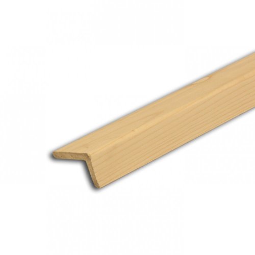 Rohová lišta č.196 - 20 mm x 50 mm, 1 oblá hrana " L", smrková, ŠL5020D