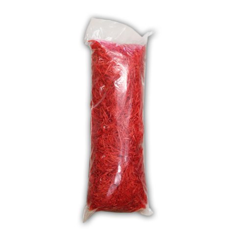 Dekorační dřevitá vlna - červená, 200 g