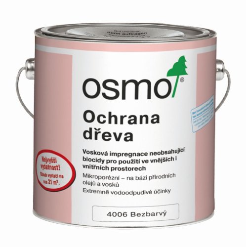 OSMO 4006 Vosková impregnace bezbarvá - Balení: 0,75 l