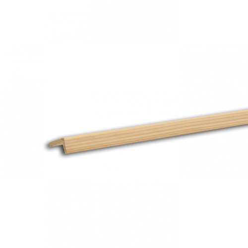 Rohová lišta č.132 - 45 mm x 10 mm, 1 oblá hrana " L",  smrková, ŠL4510D