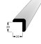 Rohová lišta č.170 - 20 mm x 20 mm, 3 oblé hrany " L", smrková, ŠL2020B