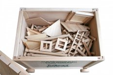 Vario box 450 dílů - dřevěná stavebnice