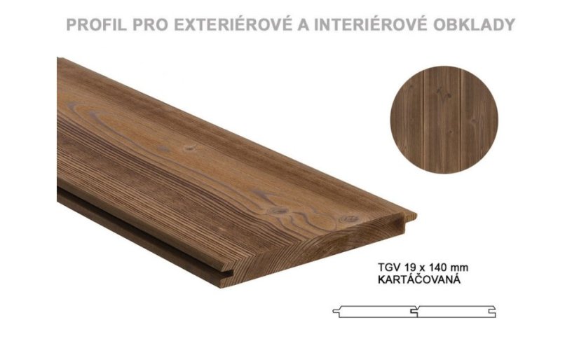 Palubky TGV 19 x 140 mm TGV THERMOSMRK kartáčovaný