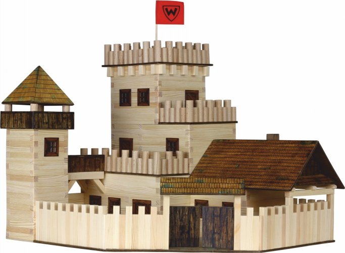 Hrad 607 dílů - dřevěná stavebnice