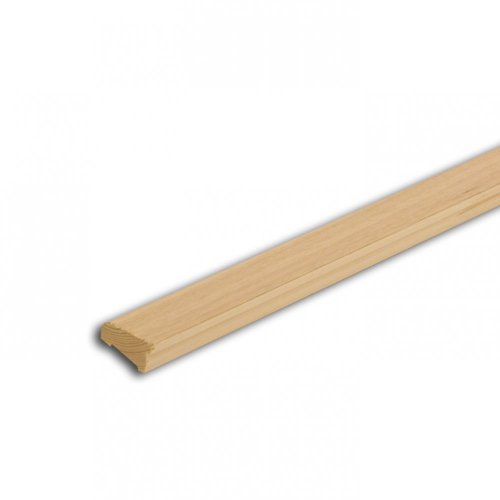 Podlahová lišta č.394 - 38 mm x 19 mm - 2,40 m, jádro nastavovaná borovice /dýha dub , P3819dDB