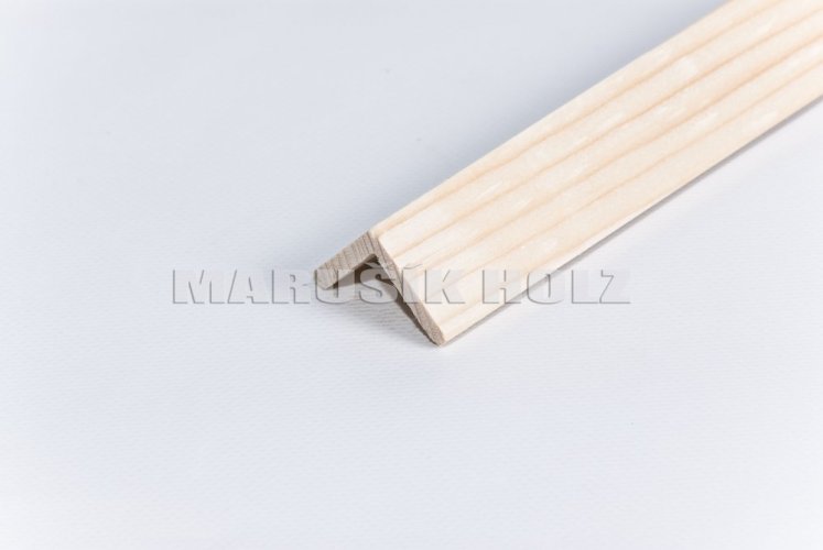 Rohová lišta č.171 - 20 mm x 20 mm, 2 oblé hrany " L", smrková, ŠL2020C