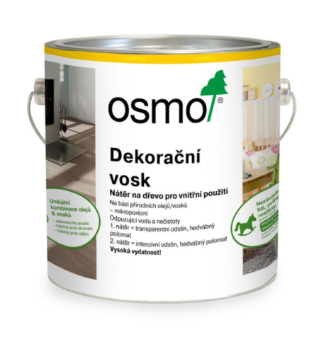 OSMO Vosk dekorační - Barva: Dub, Balení: 0,75 l