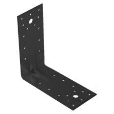 Úhelník s prolisem černý 140 x 140 x 65 x 2,5mm KP5 (402502)