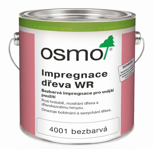 OSMO WR 4001 Impregnace dřeva pro exteriéry - Balení: 2,5 l