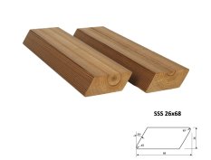 Obkladový profil SSS 26 x 68 mm - THERMOWOOD