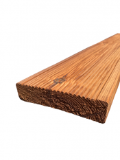 Prkno terasové 28 x 120 x 4200 mm - rýhované/hladké, severská borovice, tlaková impregnace