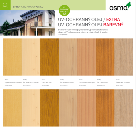 OSMO UV Ochranný olej EXTRA - Barva: dub polomatný, Balení: 2,5 l