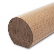 Dřevěné madlo kruhové HL50A - ∅ 49 mm, dub cinkovaný