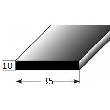 Plochá lišta č.069 - 35 mm x 10 mm, smrková, ŠH3510