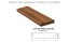 Prkno terasové a bazénové Luna SHP Profix 2 - boční úchyty 26 x 140 mm - THERMOSMRK kartáčovaný