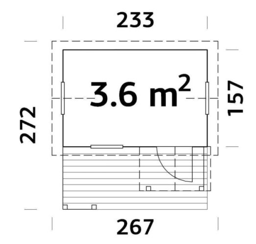 Dětský domek OTTO (233 x 157/258 cm) tl. 16mm