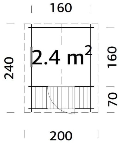 Dětský domek SAM (180cm x 180cm) tl. 19mm