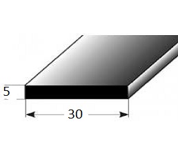 Plochá lišta č.004 - 30 mm x 5 mm, smrková, ŠH3005