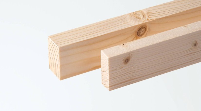 Hoblovaný hranolek 18 x 70 x 2550 mm - sev. smrk, sušený