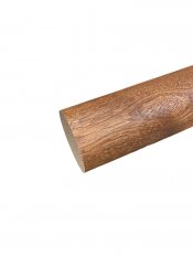Dřevěné madlo kruhové R45 - ∅ 45 mm, rovný konec, mahagon napojovaný 1x lak
