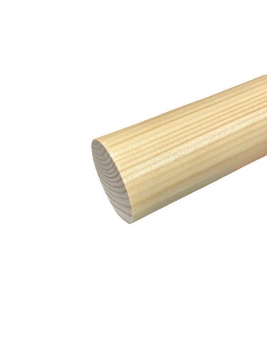Dřevěné madlo kruhové R38 - ∅ 38 mm, borovice napojovaná - Délka madla: 2,5m