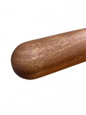 Dřevěné madlo kruhové R38 - ∅ 38 mm, kulatý konec, mahagon napojovaný