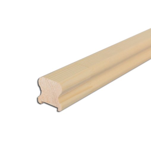 Dřevěné madlo 45 x 45 mm - MS4545 smrk cinkovaný - Délka madla: 2,5m
