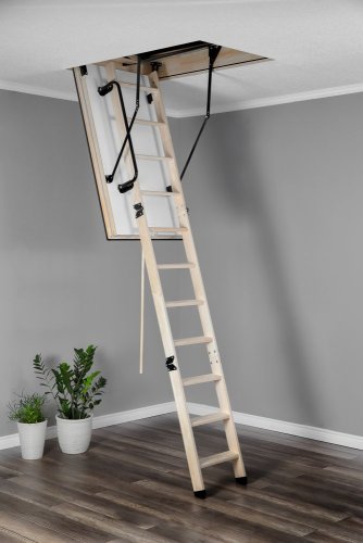 Půdní schody Ei 45 POLAR protipožární H280 - Rozměr segmentu: d120 x š70 cm