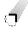 Rohová lišta č.280 - 50 mm x 50 mm, 1 oblá hrana " L", smrková, ŠL5050D