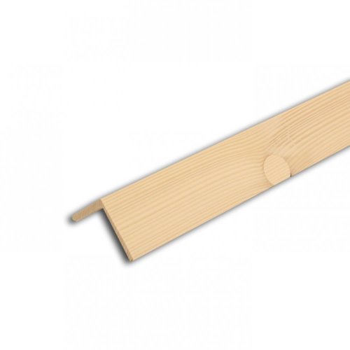 Rohová lišta č.260 - 40 mm x 40 mm, 1 oblá hrana " L", smrková, ŠL4040D