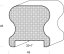 Dřevěné madlo HLP4545 - 45 x 45 mm, dub cinkovaný - Délka madla: 2,5m