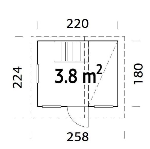 Dětský domek TOM (220cm x 180cm) tl. 16mm