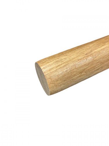 Dřevěné madlo kruhové R38 - ∅ 38 mm, dub napojovaný - Délka madla: 3m