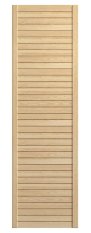 Lamelové dveře 1995 x 394 mm - borovice, zavřený profil