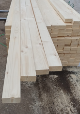 Hoblovaná fošna 50 x 100 x 5000 mm - smrková, sušená