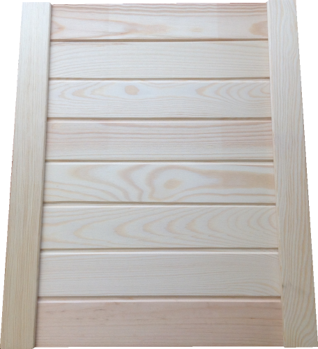 Lamelové dveře 766 x 394 mm - borovice, zavřený profil