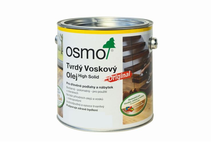 OSMO 3065 Tvrdý voskový olej polomat bezbarvý - Balení: 0,75 l