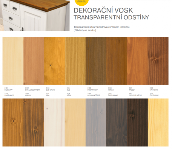 OSMO Vosk dekorační - Barva: Dub, Balení: 0,75 l