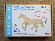 Sada na vyřezávání lupenkovou pilkou - koník Lojzík