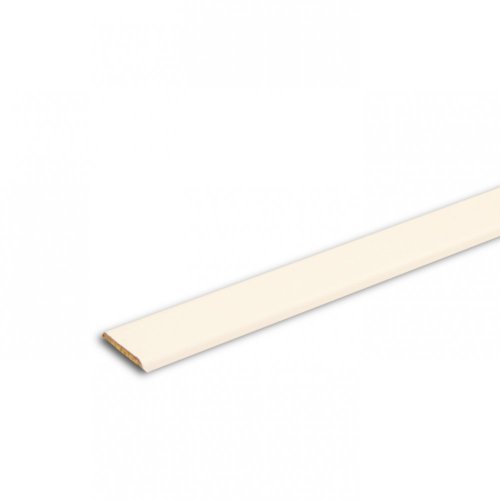 Krycí lišta č.391 - 25 mm x 4 mm x 2,40 m, nastavovaná, potahovaná BÍLOU fólií , K2504