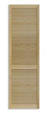 Lamelové dveře 2422 x 494 mm - borovice, otevřený profil